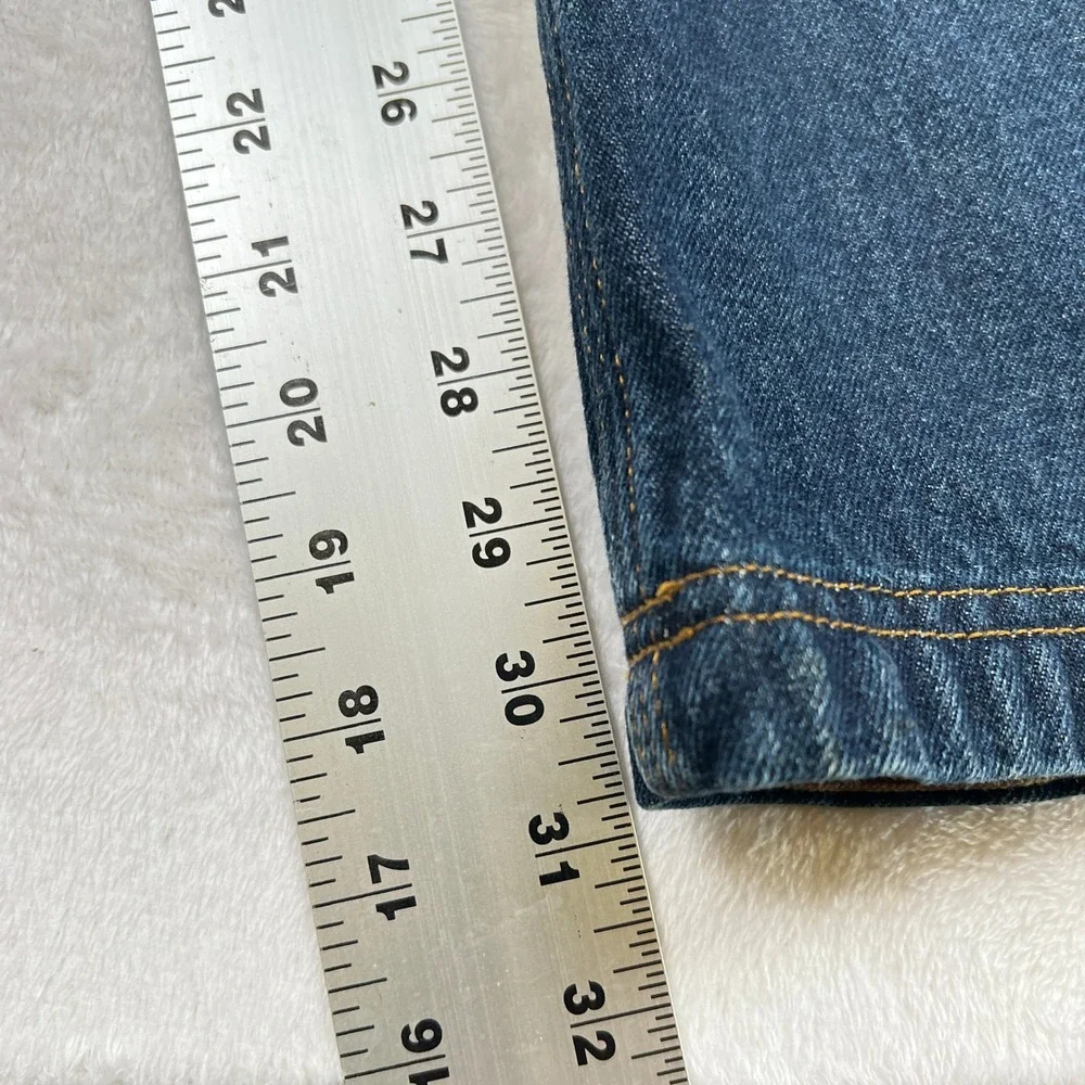 Duluth Trading Co Jeans Mens 38x32 Blue Denim Straight Leg Workwear